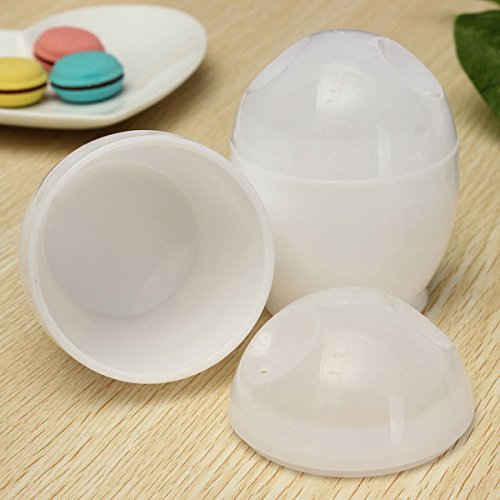 2Stk Kunststoff Mikrowelle Herd Ei Kessel Eierbecher Kochen Ei-Tools - 3