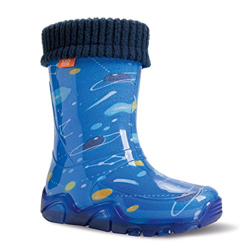 DEMAR Kinder Gummistiefel gefüttert STORMER LUX (Size 32/33 EU) Kosmos