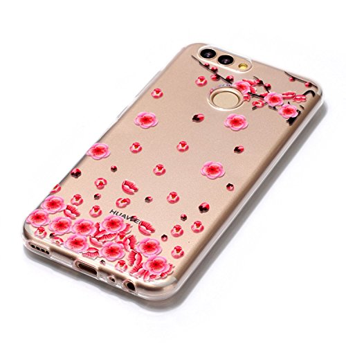 TOCASO Huawei Nova 2 Handyhülle Silikon Transparent, Huawei Nova 2 Handyhülle Transparent, Schutzhülle Huawei Nova 2 Silikon hülle Schutzhülle für Huawei Nova 2 Case Transparent+-Aoxue Han MEI