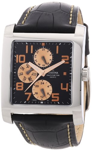 Festina Herren-Armbanduhr XL Sport Multifunktion Chronograph Leder F16235/D Festina Herren-Armbanduhr XL Sport Multifunktion Chronograph Leder F16235/D