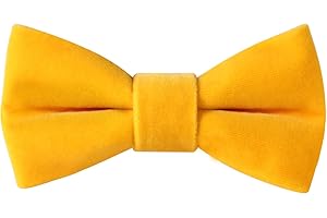 HOULIFE Kinder Jungen Fliege - Verstellbare Mädchen Fliege aus Samt Vorgebunden Fliege, einfarbige Fliegen mit Schmetterlingen für Party, Ball, Bankett, Hochzeit mit Geschenkbox