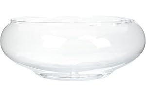 MOUNTTU Lotus Bowl Planter 6 Inch Round Lotus Flower Bowl Clear Water Lily Bowl Decorative Glass Bowl for Flower Succulent Hydroponic Plant Fish Home Decor Water Lily Bowl Lotus Flower Bowl Lotus Bowl Glass B