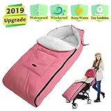 ASTARC Chancelière Couverture pour Poussette d'hiver Chaud,Sac de couchage bébé Thermique,Deluxe Doublure en velours, imperméable À L'eau Coupe-Vent Détachable, pour Sièges Auto,Lits Bébé,etc.