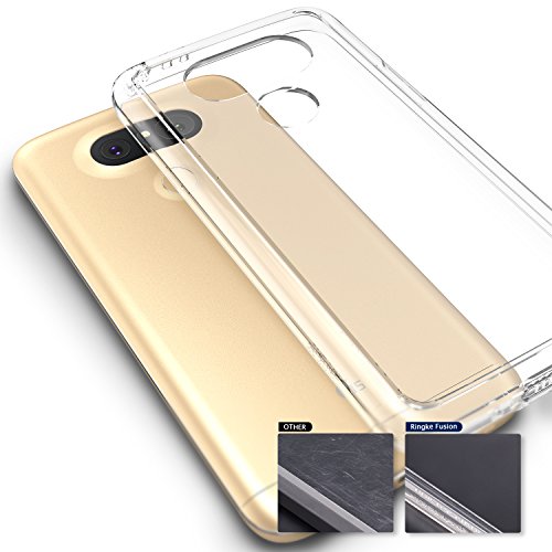 Funda LG G5  Ringke  FUSION  Choque Absorci  n TPU Parachoques  Choque Tecnolog  a Absorci  n  Conviviente tap  n antipolvo  para LG G5 2016 - Smoke Black