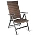 Produktbild Vanage Polyrattan Gartenstuhl in Braun - Alu Klappstuhl - Hochlehner - Klappsessel - Gartenmöbel - Relax-Sessel für Garten, Terrasse und Balkon Geeignet