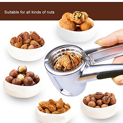 Edelstahl Nussknacker, Soriace® Praktisch Nußknacker Walnuss Knacker Flaschenöffner für Küche / Bar (A) - 4