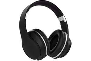 XUNPULS Słuchawki dla dzieci, bezprzewodowe słuchawki nauszne z mikrofonami, dźwięk stereo, czas odtwarzania 10 h, składane i regulowane słuchawki dziecięce, zestaw słuchawkowy Bluetooth 5.1 dla dorosłych, do