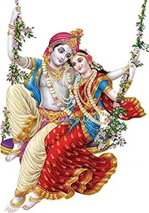 Rangoli Large Wall Sticker Multicolor Vinyl 50 or 70 cm Pack of 1