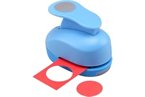 LOONENG 1 Inch Circle Punch, Circle Shape Lever Action Craft Punch, 25mm Round Shape Circle Hole Punch for Paper Crafts, Cardstock, Gift Wrapping, Greeting Cards and Scrapbooks