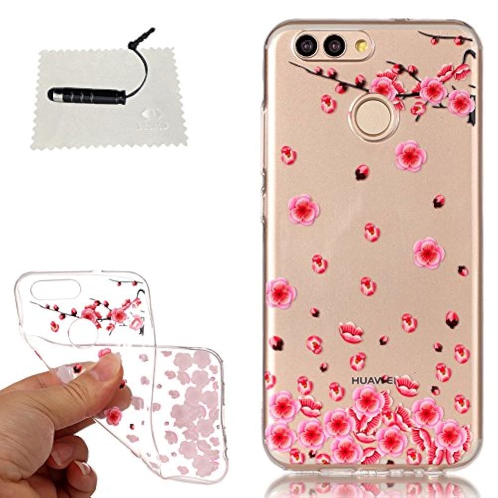 TOCASO Huawei Nova 2 Handyhülle Silikon Transparent, Huawei Nova 2 Handyhülle Transparent, Schutzhülle Huawei Nova 2 Silikon hülle Schutzhülle für Huawei Nova 2 Case Transparent+-Aoxue Han MEI