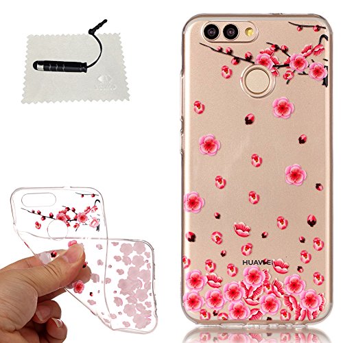 TOCASO Huawei Nova 2 Handyhülle Silikon Transparent, Huawei Nova 2 Handyhülle Transparent, Schutzhülle Huawei Nova 2 Silikon hülle Schutzhülle für Huawei Nova 2 Case Transparent+-Aoxue Han MEI