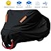 Produktbild WisFox Motorradgarage Winterfest Motorradabdeckung Wasserdicht 190T Motorrad Abdeckplane Abdeckung Motorradplane Cover Schutzhülle Wetterdicht Staubdicht Sunblocker, 265*105*125cm XXL, Schwarz