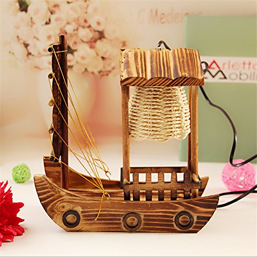 Preisvergleich Produktbild Handgefertigt Holzhäuser Segeln Lampe Personalisierte Geschenke