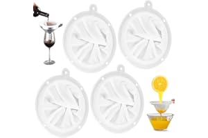 MOLIMOLI 4 pz Nylon Filtro Fine con 200/300/400/450 Mesh, Filtro Cucina, Filtro Liquore, Food Nylon Filtro Fine per Latte, Succo, Vino, Latte di Soia