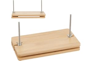 BENECREAT Pressa per Rilegatura di Libri Da 235x130 mm, Pressa per Libri In Legno Portatile per Forniture di Rilegatura, Casa, Scuola, Ufficio