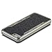 Produktbild Saxonia Schutzhülle für Apple iPhone SE / 5 / 5S Slim Case Hülle Wabe Chrome Schwarz