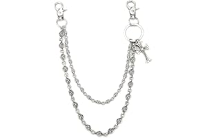 XFSRG Catena per il Corpo con Croce in Argento Catene e Collane per il Corpo Moda Punk per Uomo e Donna Accessorio Elegante e Versatile