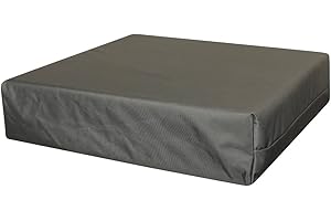 AMANSTYLE LTD Memory Foam Cushion for Office Chair Pain Relief Cushion for Back Support Seat Pad for Office Desk, Gaming Chair, Wheelchair, Car Seat, Tailbone Pain 4cm (Charcoal, 51 x 51 cm / 20" x 20")