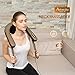 Produktbild Elektronische Massagegerät für Schulter und Nacken, Asbecky Shiatsu Kneten Nackenmassagegerät mit 6 Stücke Massageköpfe, Selbstregulierte Stärke der Spannung für Zuhause oder im Büro.