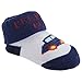 Baby Boys Car Design Bootie Socks With Gift Pouch (0-6 Months) (White/Navy/Light Blue)