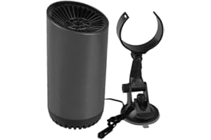 Riloer Chauffage de Voiture pour Camping-Car 12 V 150 W, Portable, Chauffage Rapide, dégivrage, désembuage, Prise Allume-Cigare, Compatible avec la Plupart des véhicules