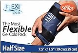 FlexiKold Poche de Glace Réutilisable Professionnelle avec des Sangles | Pack de Gel Froid de Premiers Soins | Soulage la Douleur - Thérapie par le Froid | Doux et Flexible Quand Congelé | 19 x 29cm