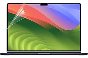 Arisase Paquete de 2 protectores de pantalla HD transparentes para MacBook Air 2024 de 13.6 pulgadas (A3113, chip M3), accesorios antihuellas y resistentes a los arañazos, protector de dureza 5H para