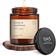 EM5™ Sleep & Destress Aromatherapy Scented Candle | Cacao & Orris | 100% Natural Wax & Lead Free Wick | Upto 30 Hours of Clean Burning | Smokeless & Non-Toxic Candles | 100gm