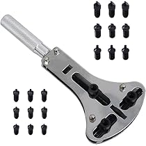 Kit Apertura Fondelli Orologi - Chiave Inglese Con 12 Punte Per Casse Fino A 55mm - Foto 4