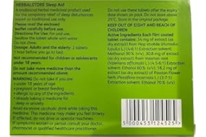 HERBAL STORE HerbalStore Sleep Aid – Traditional Herbal Medicinal Product (48 Tablets) – THR 20894/00073-Pack of 3