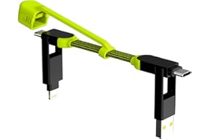 Ładowarka Rolling Square inCharge XL Pocket - kabel USB Type-c 6-w-1, uniwersalny kabel do ładowania Lightning, USB-C, USB-A i Micro USB, ultraszybkie ładowanie 100 W, gadżet techniczny, 15 cm