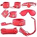 Produktbild NNLJF 7 STÜCKE Cosplay Plüsch Hand Und Beinmanschetten Kit Geschenk Für Mann Und Frau,Red
