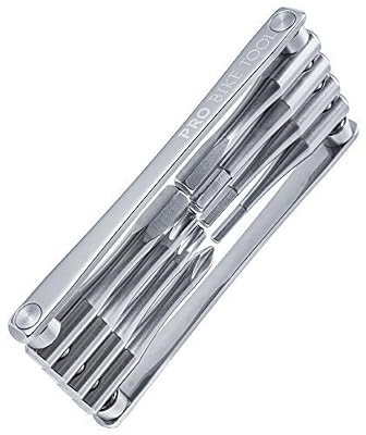 Pro Bike Tool Outil 8 en 1 Kit d'outils pour vélos de route et Montagne entièrement en acier inoxydable long levier Outils pour vélo