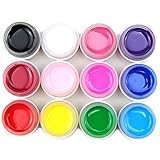 Coscelia Color Solid Pure Glitter UV Gel Set Builder Solid Nail Art Decoration