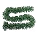 Produktbild HENGMEI 300cm Weihnachtskranz Türkranz Dekokranz Weihnachtsgirlande PVC Tannengirlande Weihnachtsdeko Tannenkranz (F, Grün, 300cm)