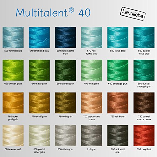 Multitalent® Maschinen-Stickgarn Landliebe-Set (24 x 1000m) - 3