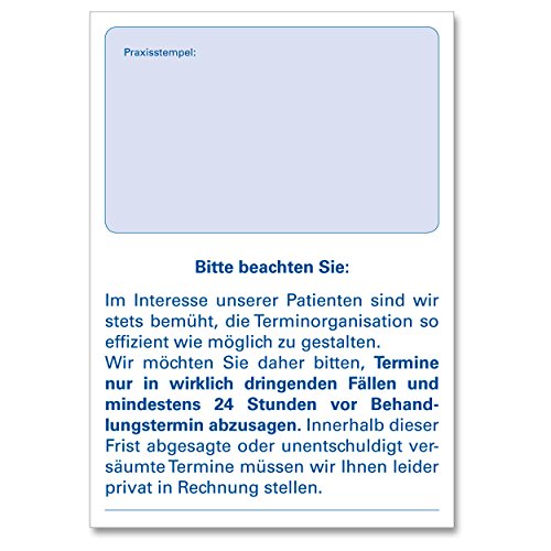 Terminplaner Terminzettelblock Terminblock Terminzettel Physio Ärzte 10×75 Blatt DIN A7 - 5