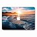 Produktbild AQYLQ Landschaft Meer Muster Hülle für 2018 MacBook Air 13 Zoll mit Retina A1932 Hartschale Tasche Schutzhülle Case 13-Zoll MacBook Air Laptop - Sonnenaufgang