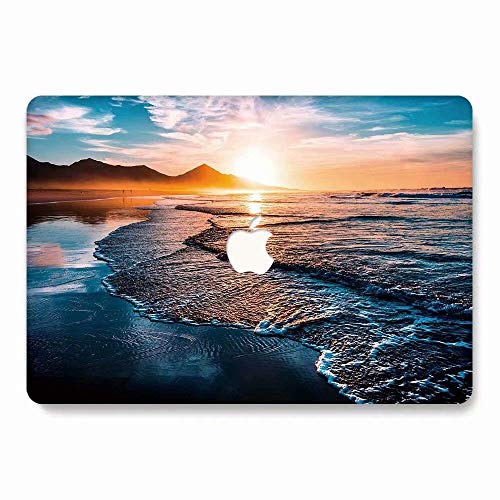 AQYLQ MacBook Pro 13 Hülle Case 2018/2017/2016 Landschaft Plastik Hartschale Schale Cover Schutzhülle für Apple MacBook Pro 13 Zoll mit/ohne Touch Bar Modell:A1989&A1706&A1708 - Sonnenaufgang