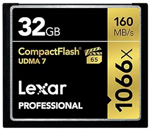 Lexar Professional 1066x 32GB VPG-65 CompactFlash card (LCF32GCRBNA1066)