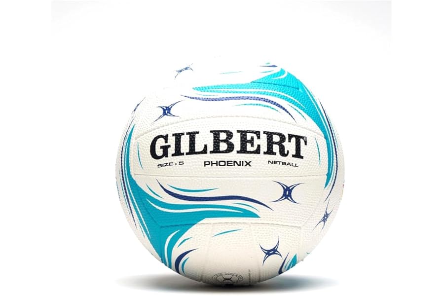 Gilbert Phoenix Match Netball, Teal Size 5