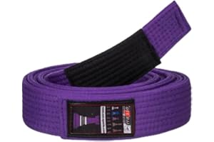 OSS SPORTS BJJ OSS Combat Sports Belt - IBJJF Approved Brazilian Jiu-Jitsu Belt for Adults 100% Cotton Competition Ready Belts Durable and Lightweight Design - BJJ Gi A2, A3 (Purple, A2)