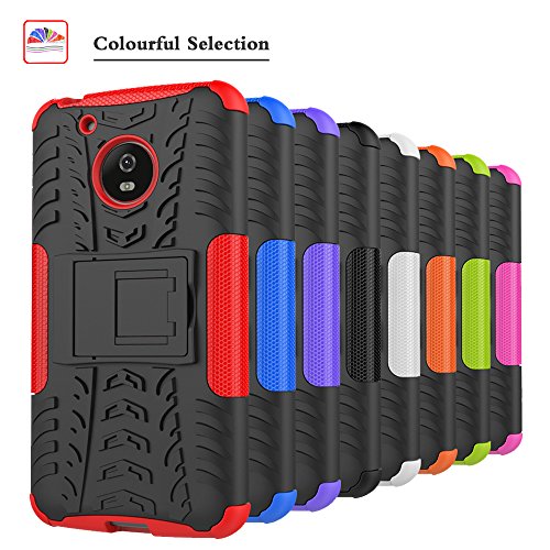 Moto G5 Custodia,Mama Mouth Duro Shock Proof copertura Rugged Heavy Duty Antiurto in Piedi Custodia caso Case per Moto G5 Smartphone,Verde
