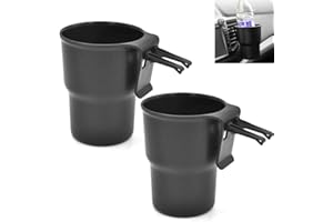 witgift 2X Auto Universal Getränkehalter Flaschenhalter Becherhalter Autozubehör Getränke/Dosenhalterung Set,Schwarz