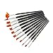 Produktbild Blue Vessel 12-Pack Long Nylon Hair Dark Blue Bar Oil Painting Brush Painting Watercolor Brush Suit Art Painting Supplies