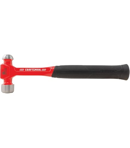 GEARWRENCH 16 Oz. Ball Pein Hammer – Fiberglass Handle With Ergonomic Cushioned Grip