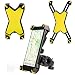Produktbild Fahrrad Handyhalterung, Olycism [Super Sicher] 360 Grad drehbaren Verstellbar Rennrad / Elektrofahrrad / Motorrad Universal Handy Halterung für 3.5-7.0 Zoll Smartphone, GPS oder Andere Geräte(Gelb)
