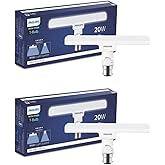 PHILIPS Stellar Bright 20-watt LED T-Bulb, Base B22 (Crystal White) - Pack of 2