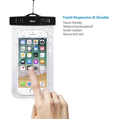 Custodia impermeabile universale, durevole impermeabile, Touch Responsive finestre trasparenti, sistema di chiusura ermetica per Phone, barca/escursionismo/nuoto/immersione