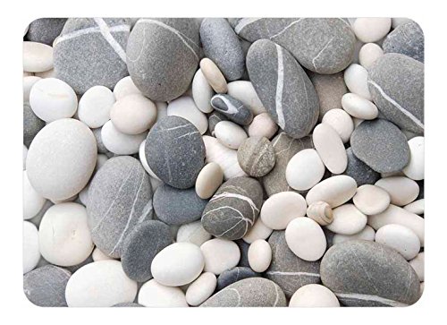 Tuftop Ultimate Kitchen Glasschneidebrett, mittelgroß, Design "Steine"